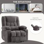 Massage Swivel Rocker Recliner Chair with Heat