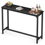 55 Inch Black Bar Height Pub Table