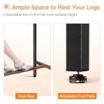 55 Inch Black Bar Height Pub Table