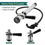 FERRODAY 4" Heavy Duty Beer Keg Tap Pump