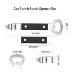 Stainless Steel Manual Can Punch Bottle Opener