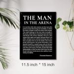 Arena Quote Canvas Art for Your Man Cave