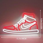 Dimmable Neon Shoe Signs for Man Cave Decor