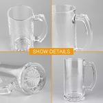 Set of 8 16oz Beer Mugs with Handles
