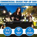 GoBar PRO Portable Bar Table with Skirt and Case