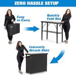GoBar PRO Portable Bar Table with Skirt and Case