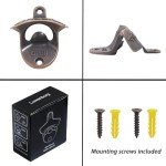Antique Copper Wall Mounted Bottle Opener