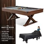 Rustic 87-Inch Pool Table with Accessories