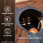 Rustic 87-Inch Pool Table with Accessories