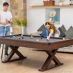 Rustic 87-Inch Pool Table with Accessories