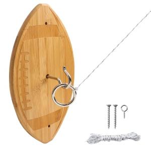 Wall Mount Hook and Ring Toss Game for Adults