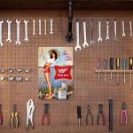 Retro Fishing and Beer Metal Sign for Man Cave