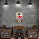 Retro Fishing and Beer Metal Sign for Man Cave