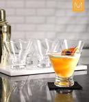 Set of 4 Stemless Martini Glasses