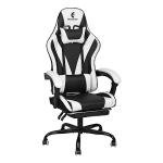 ErgoDesign High-Back Gaming Chair with Footrest