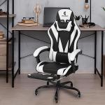 ErgoDesign High-Back Gaming Chair with Footrest