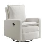 Uptown Swivel Glider Recliner Chair in White