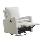 Uptown Swivel Glider Recliner Chair in White