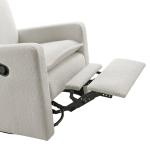 Uptown Swivel Glider Recliner Chair in White