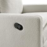 Uptown Swivel Glider Recliner Chair in White