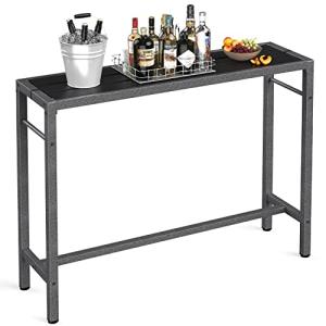 Mr IRONSTONE 53'' Outdoor Bar Table for Patio