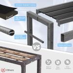 Mr IRONSTONE 53'' Outdoor Bar Table for Patio