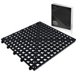Black Interlocking Shelf Mats 6-Pack for Spills