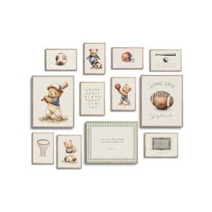 Vintage Sports Wall Art for Boys' Playroom