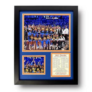 OKC Thunder 2024 NBA Champs Framed Wall Art