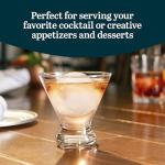 Set of 12 Stemless Martini Glasses