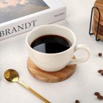 Set of 6 Acacia Wood Drink Coasters with Opener