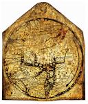 Medieval World Map Poster for Man Cave Art