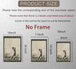 Vintage Golf Canvas Wall Art Set for Man Cave