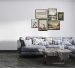 Vintage Golf Canvas Wall Art Set for Man Cave