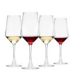 Set of 4 Lead-Free Wine Glasses for Parties