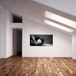 Black and White Baseball Wall Art for Man Cave