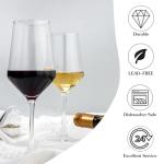 Set of 4 Lead-Free Wine Glasses for Parties