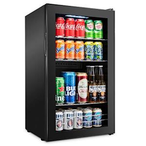 Ivation 126 Can Beverage Cooler - Black