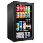 Ivation 126 Can Beverage Cooler - Black