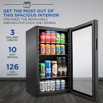 Ivation 126 Can Beverage Cooler - Black