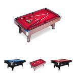 Draco 7-Foot Pool Table with Red Felt