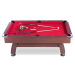 Draco 7-Foot Pool Table with Red Felt