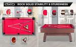 Draco 7-Foot Pool Table with Red Felt