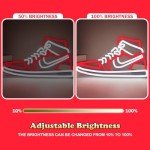 Dimmable Neon Shoe Signs for Man Cave Decor