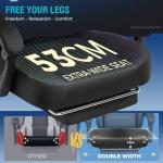 Ergonomic Gaming Chair with Footrest and Lumbar Support