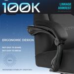 Ergonomic Gaming Chair with Footrest and Lumbar Support