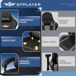 Ergonomic Gaming Chair with Footrest and Lumbar Support