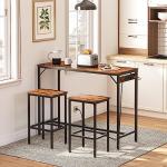 Rustic Bar Table and Stool Set with Outlet