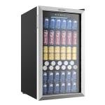 130 Can Beverage Cooler Mini Fridge with Glass Door