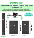 Durable Bar Mat 4-Pack for Spills and Service